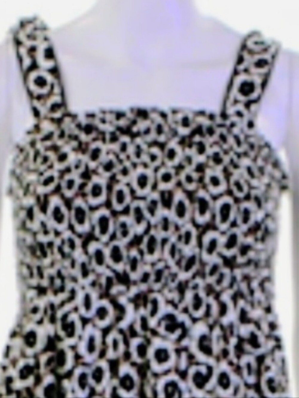 Diane Von Furstenberg Womens Floral Tied Sleeveless Maxi Dress, B&W EUC
